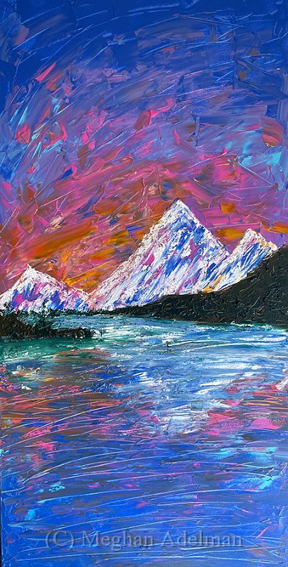 Snowy Mountains Reflection 